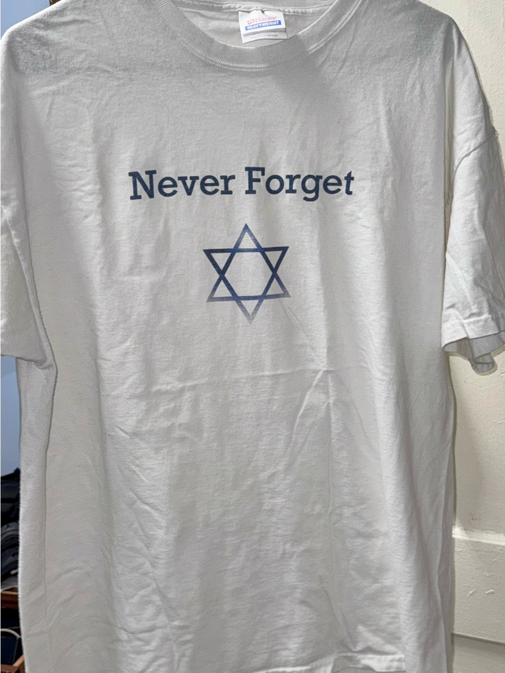 Never Forget Holocaust Remembrance X Large T-Shirt
